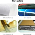 Red Abstract Wall Art-Abstract Picture 3 Piece Canvas Print Wall Painting Modern Artwork Canvas Wall Art for Living Room Home Office Decor