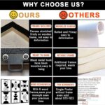 Framed Abstract Wall Art, Modern Boho Black and White Wall Decor Geometric Canvas Wall Art for Living Room Bedroom Bathroom Office, Ready to Hang (Set of 6, 8×10 Inch, Framed