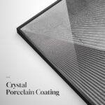 Framed Black And White Abstract Wall Art, Modern City Architecture Prints Paintings for Walls, Large Contemporary Geometric Lines Pictures for Living Room Dining Bedroom Hallway Home Decor 24×36 In