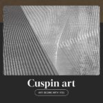 Framed Black And White Abstract Wall Art, Modern City Architecture Prints Paintings for Walls, Large Contemporary Geometric Lines Pictures for Living Room Dining Bedroom Hallway Home Decor 24×36 In