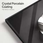 Large Framed Modern Black and White Wall Art for Living Room, Set of 2 Abstract Geometric Print Paintings Decor, Luxury Bright Style Artwork Pictures for Bedroom Dining Room Hallway 24×36 Inch