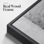 Framed Modern Black and White Wall Art, Modern Animal Panda Canvas Prints Paintings Artwork for Walls, Minimalist Panda Pictures for Living Room Bedroom Dining Room Lounge Office Wall Decor 24×36 In