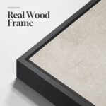 Large Framed Neutral Abstract Wall Art for Living Room, Set of 2 Black and Beige Modern Canvas Prints Paintings Artwork for Walls, Minimalist Block Lines Pictures for Hallway Office Wall Decor 24×36 In