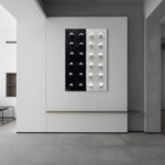 NANKAI Art Hand-Painted Black and White Abstract Art Oil Painting 36×24 inch Contemporary Minimalist Art Home Wall Decoration Painting