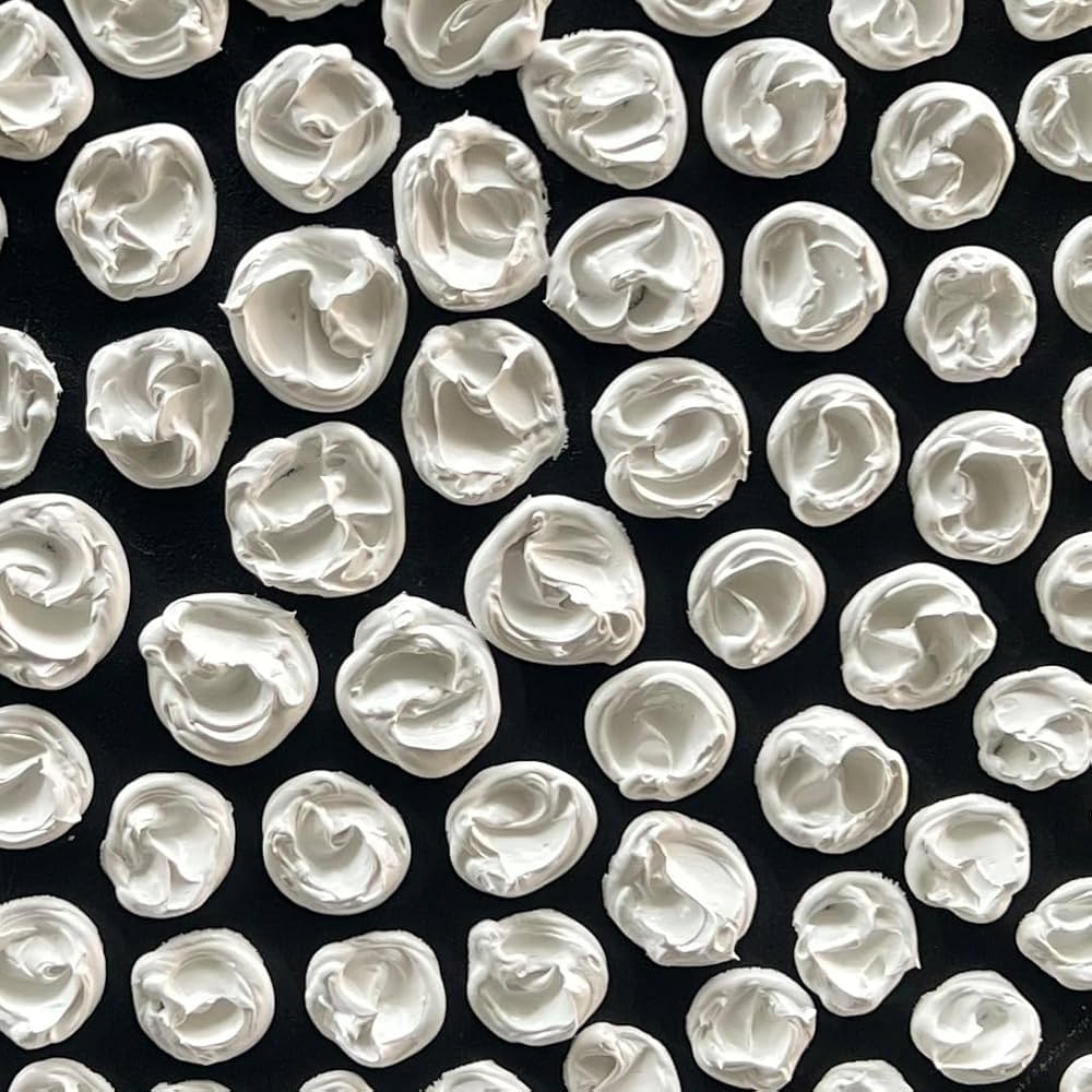 Art Abstract Oil Painting Modern Art Oil on Canvas Wall Art Deco 24×24 inches, Black and White