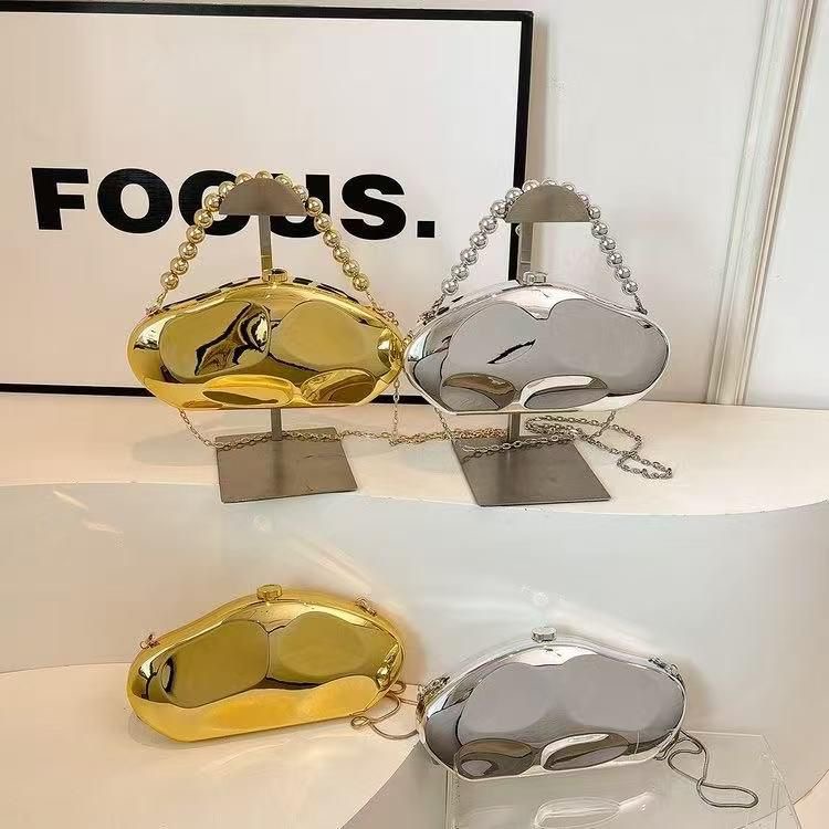 Mirror Face Clutch Bag